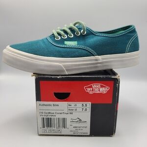 Vans Men’s US 5.5 or women's size 7.0 Blue Coral Pre-owned